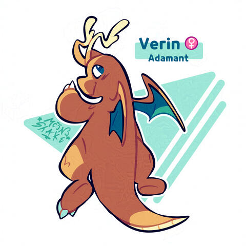 A drawing of my Dragonite from my PLZA team :)